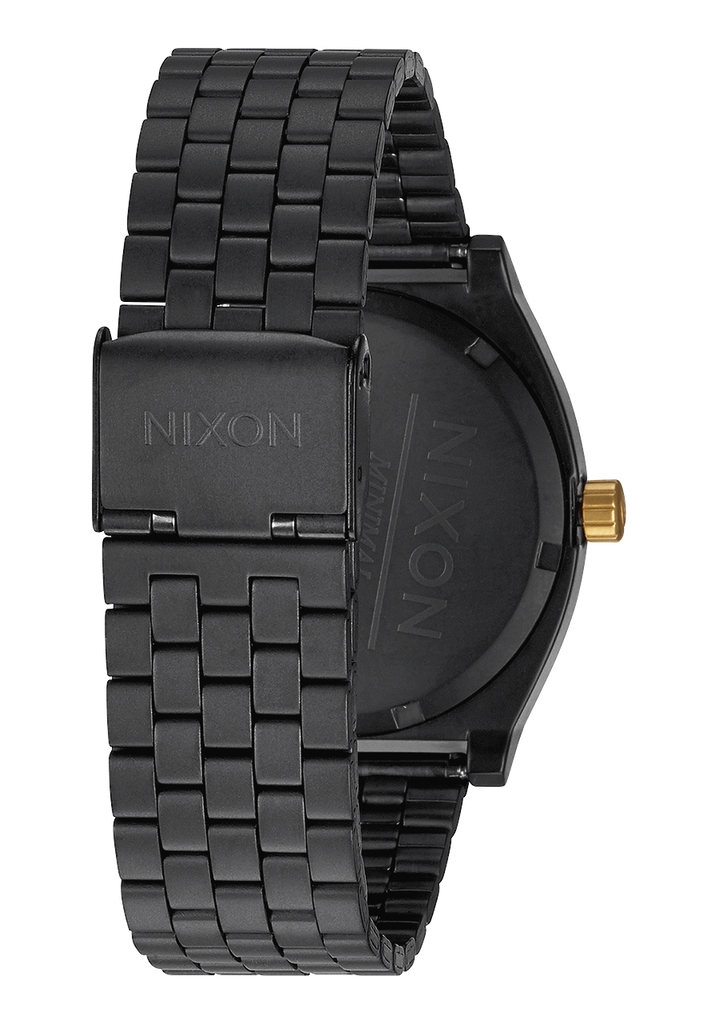 Time Teller Watch Matte Black Gold Unisex Nixon CA