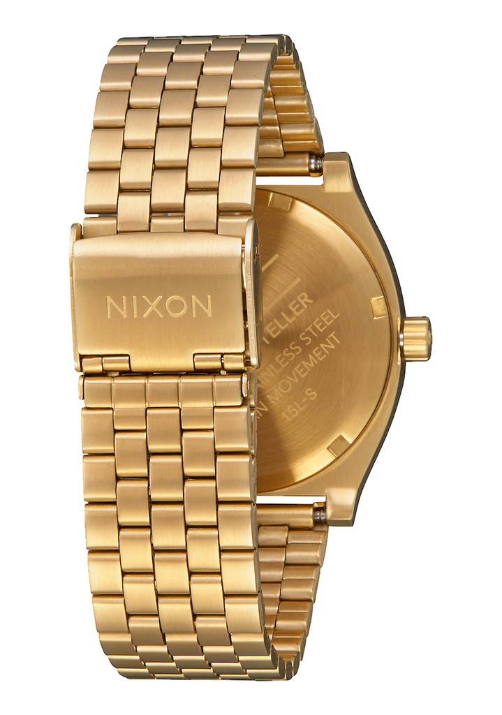 Time Teller Watch All Gold Gold Unisex Stainless Steel Analog Nixon CA