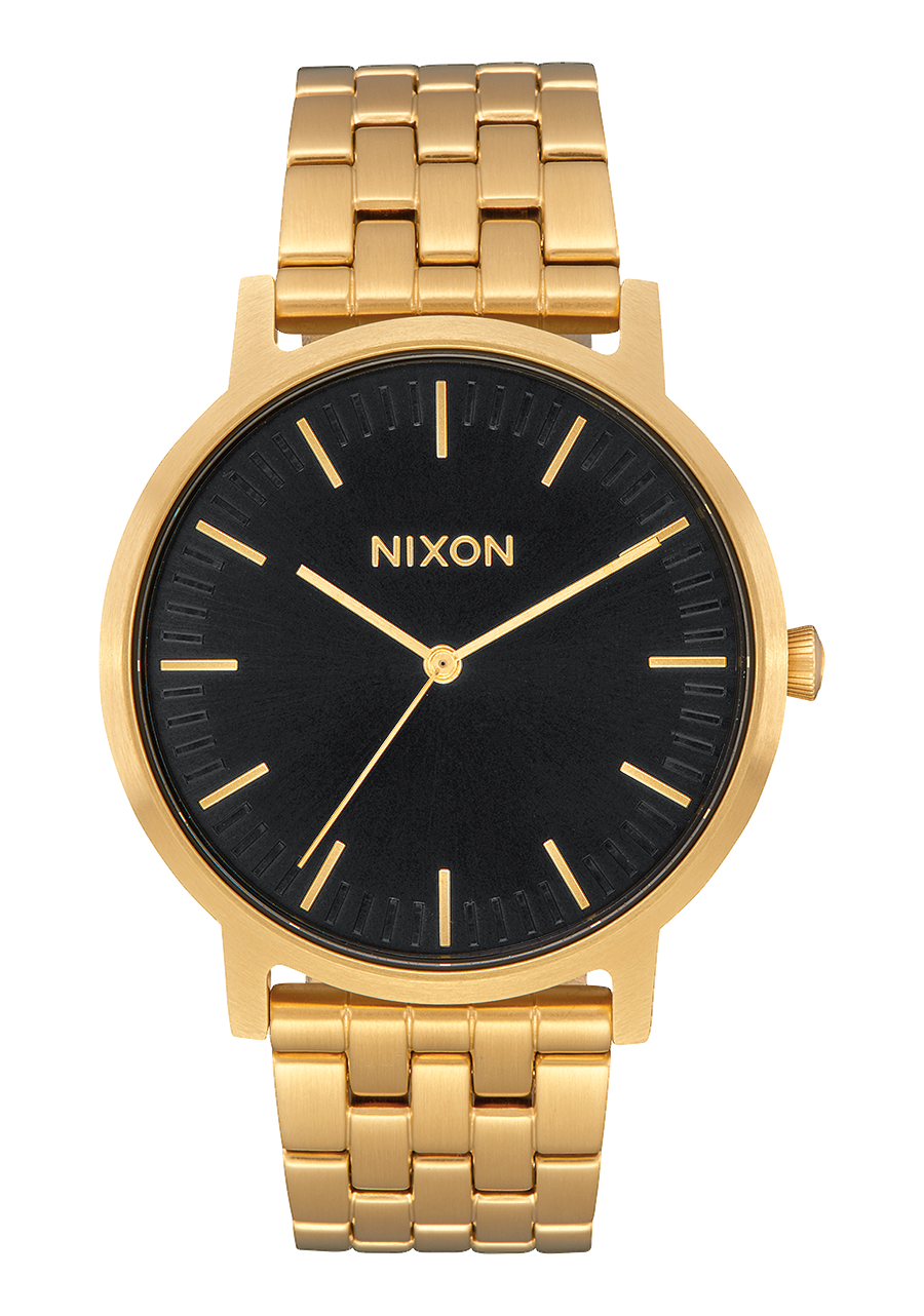 Nixon Porter Watch Gold Black