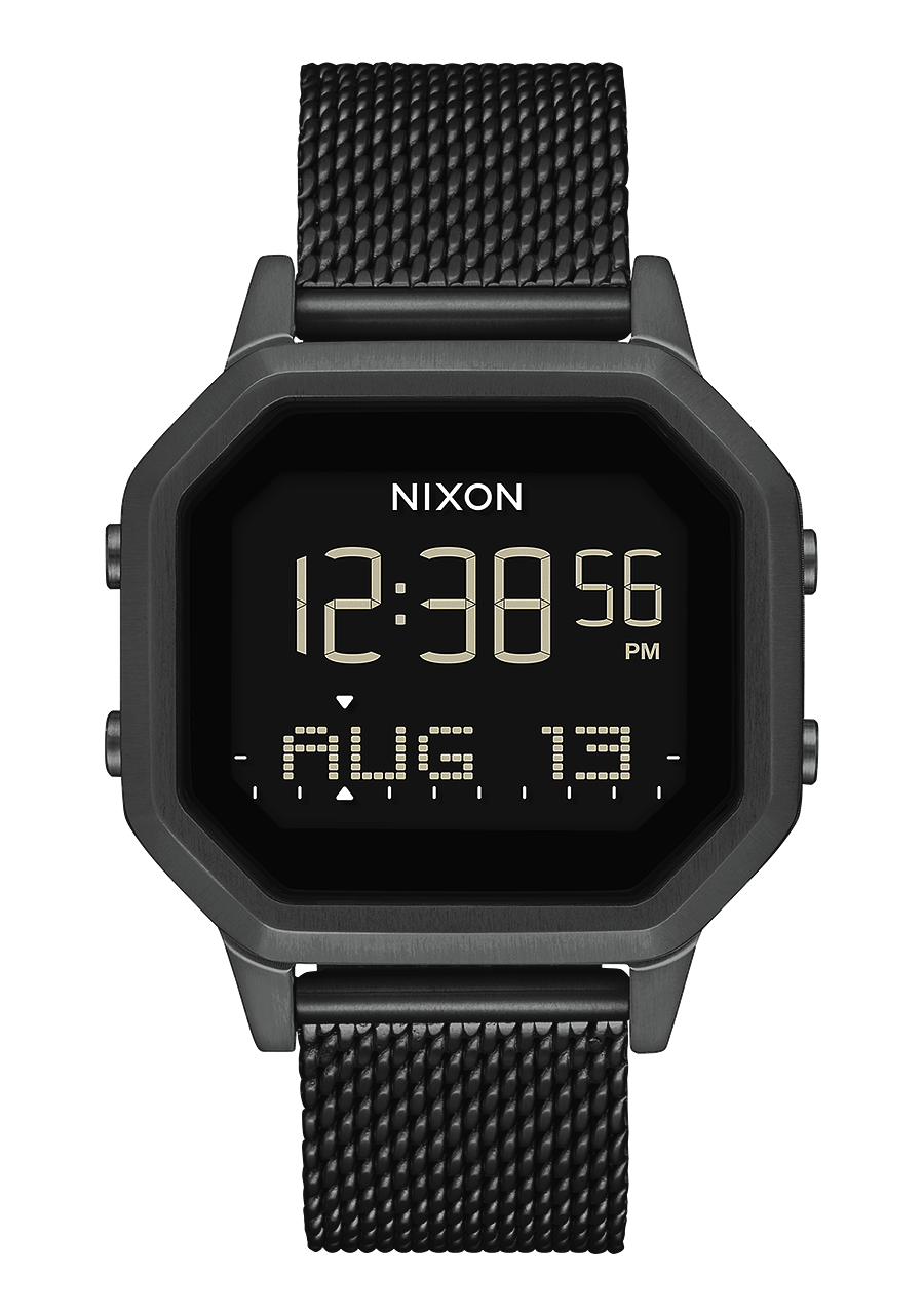 Siren Milanese Watch | All Black | Digital – Nixon CA