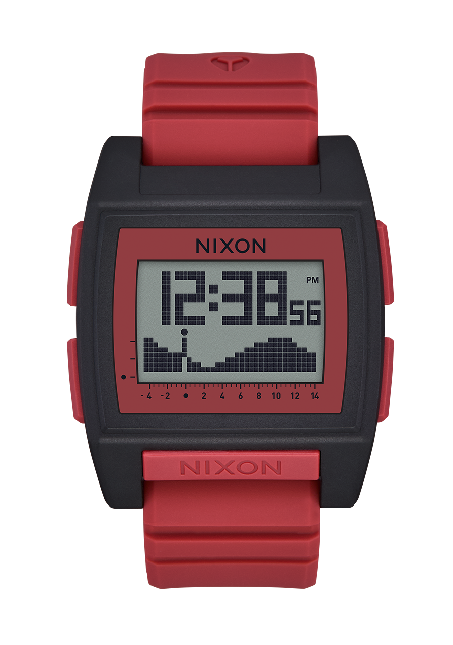 Base Tide Pro Watch | Black / Hot Sauce | Digital – Nixon CA