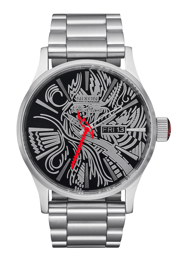 Rolling Stones Sentry Stainless Steel Watch | Silver / Black - Nixon CA