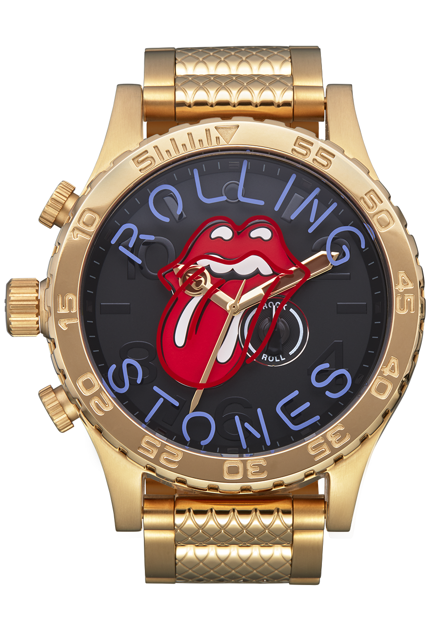 Rolling Stones 51-30 Watch | Gold / Black | Men's Stainless Steel