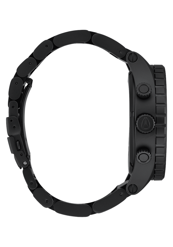 超目玉】 腕時計(アナログ) NIXON SILVER BLACK CHRONO 51-30 腕時計 ...