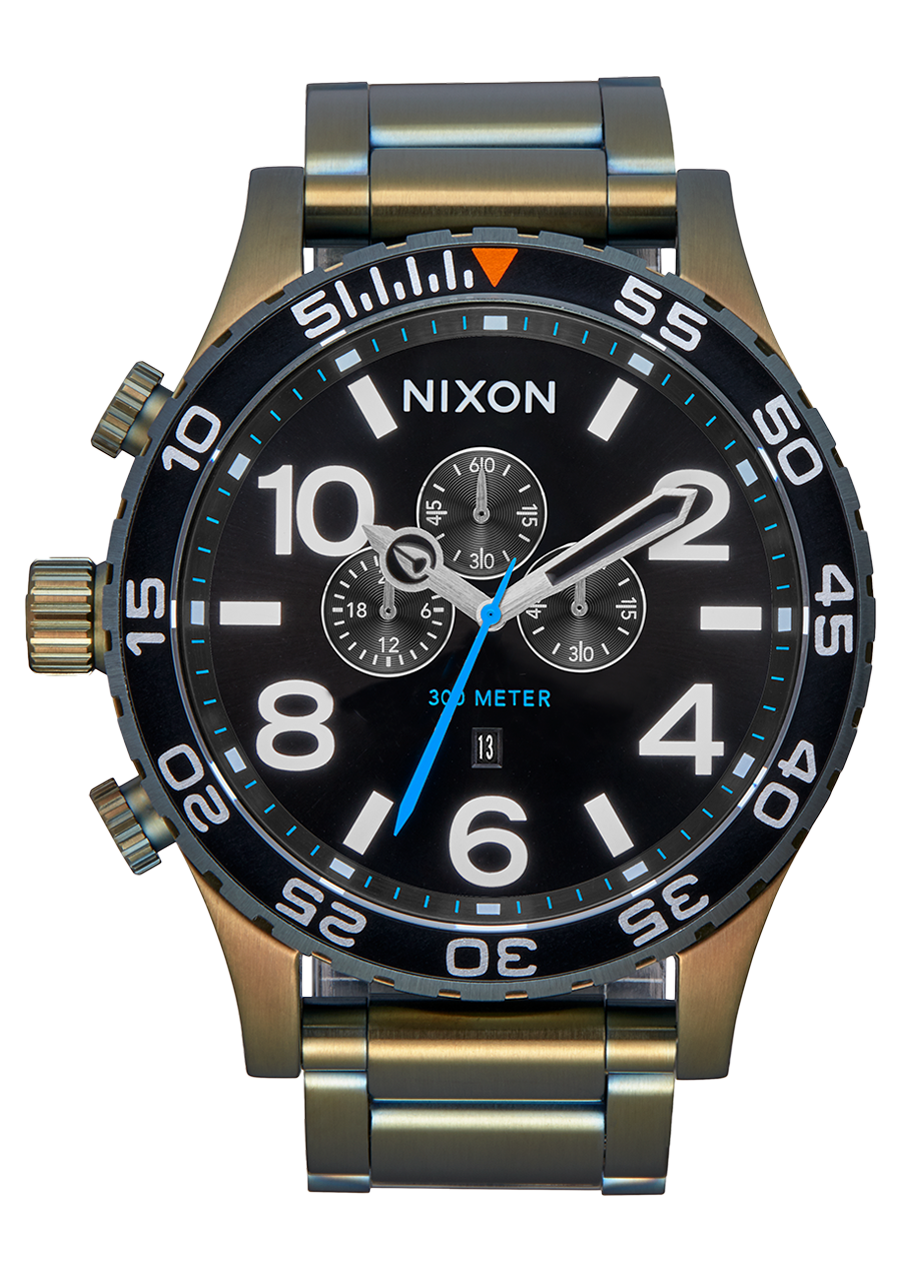 51-30 Chrono Watch | Black / Sunray / Surplus | Men's Stainless 51-30 Chrono Watch | Black / Sunray / Surplus | Men's Stainless