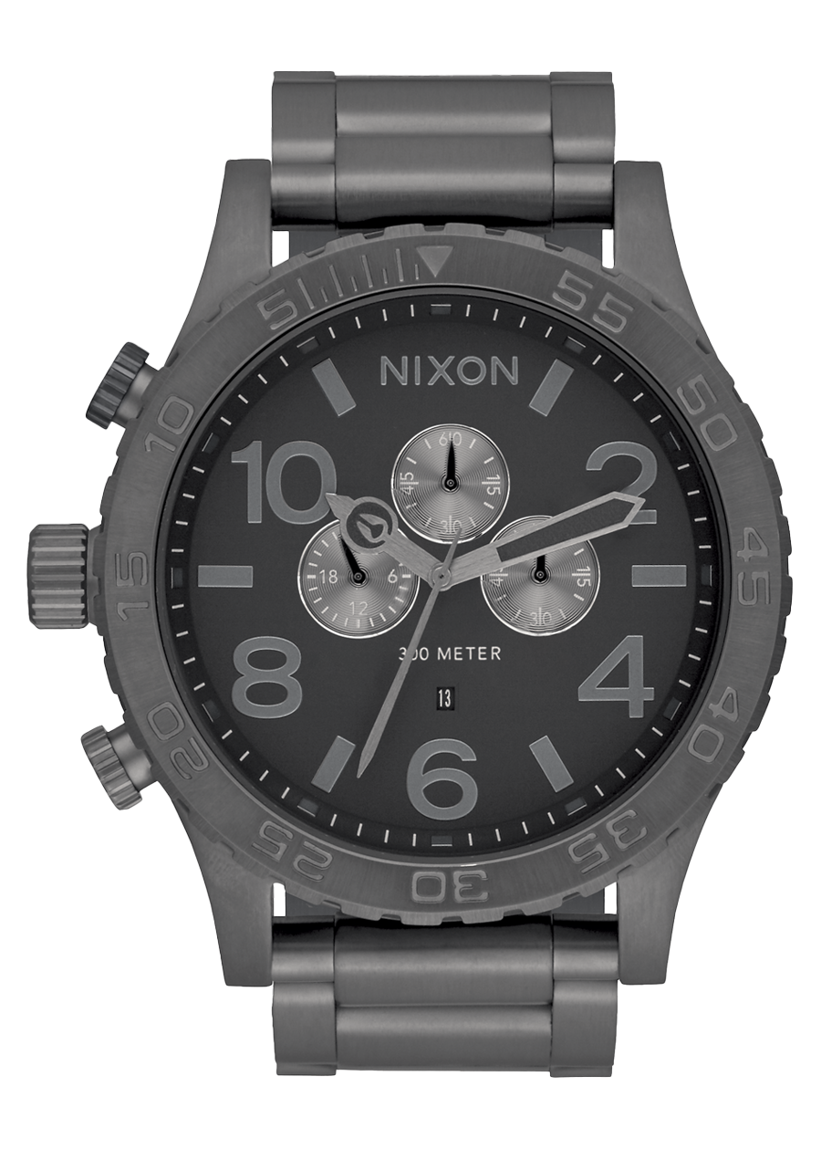 51-30 Chrono Watch | All Gunmetal | Men's Stainless Steel – Nixon CA 51-30 Chrono Watch | All Gunmetal | Men's Stainless Steel – Nixon CA