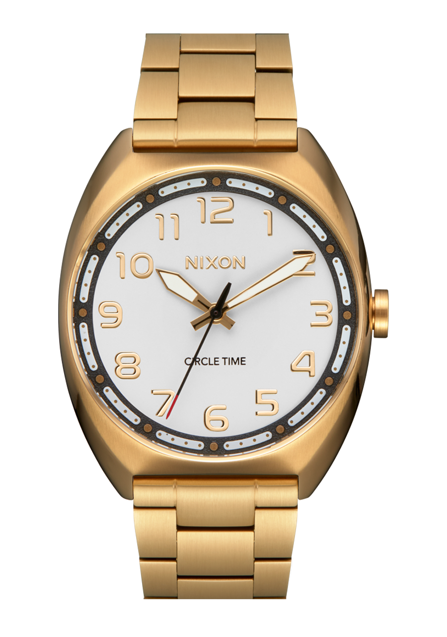 Mullet Stainless Steel Watch Light Gold White Unisex Analog