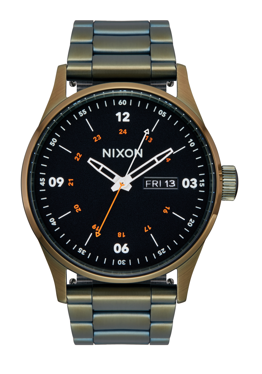 Sentry Stainless Steel Watch | Dark Olive / Black | Men's Sentry Stainless Steel Watch | Dark Olive / Black | Men's