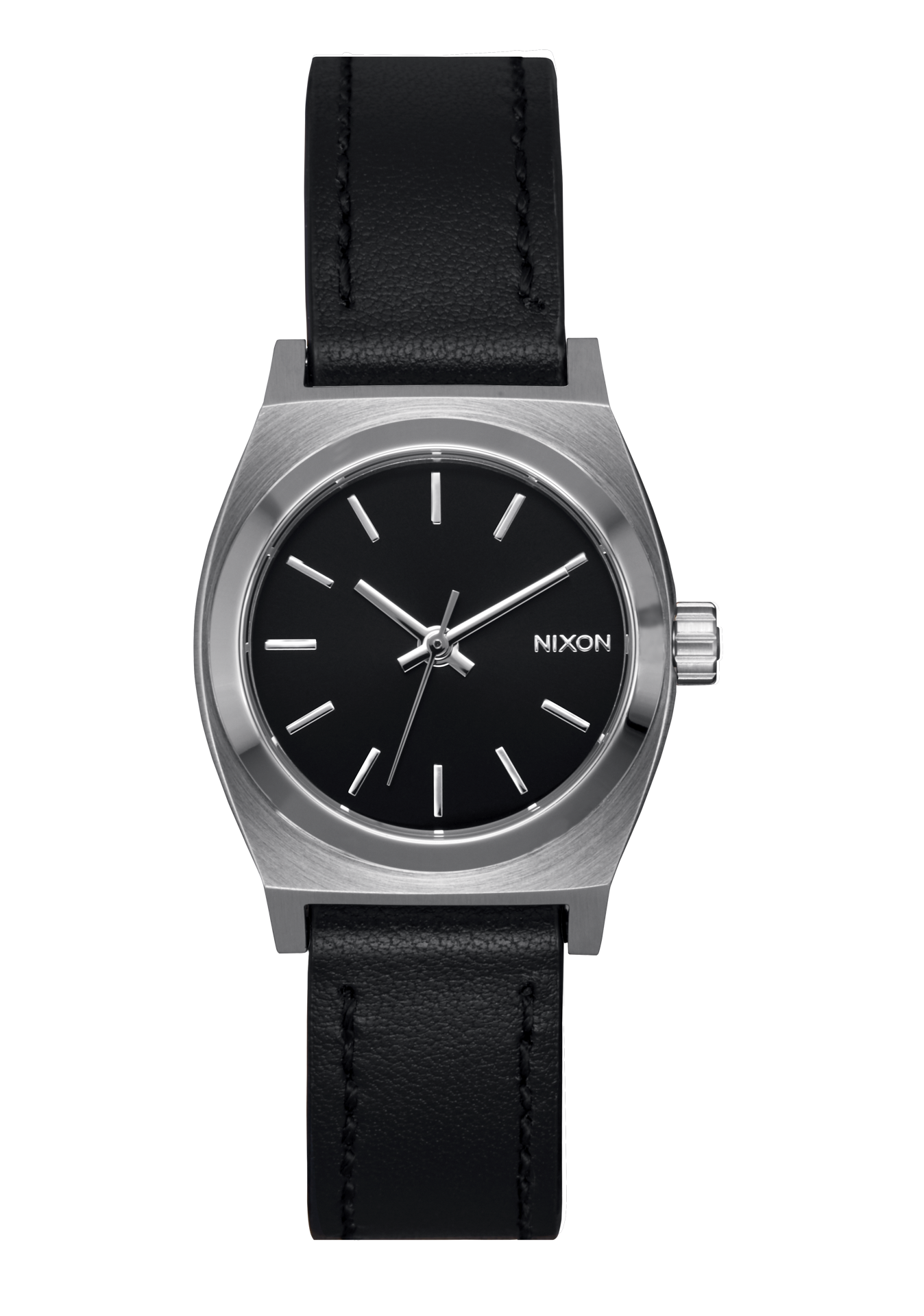 Small Time Teller Watch | Silver / Black | Women's Stainless Steel