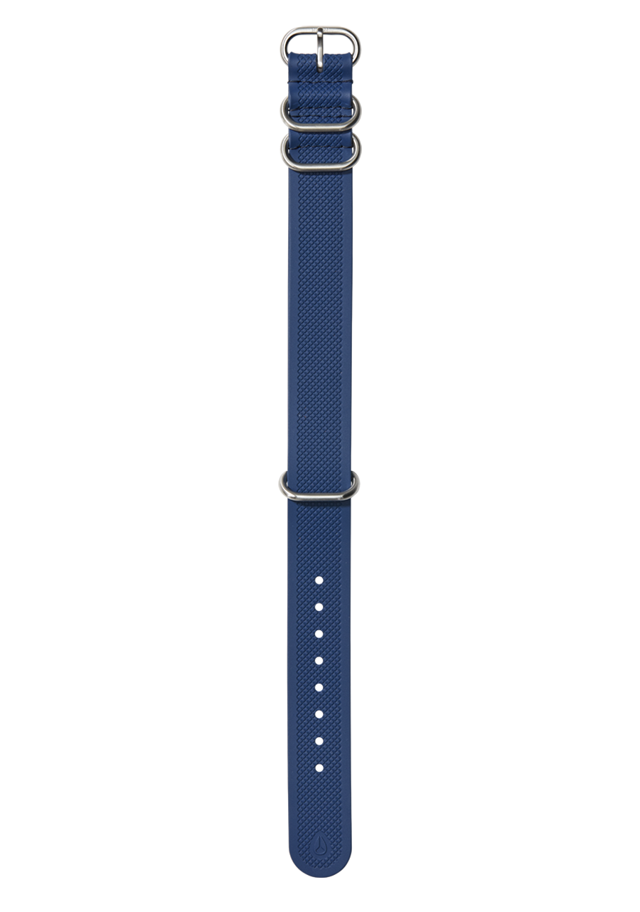 Nixon 20mm FKM Rubber NATO Band Navy Blue