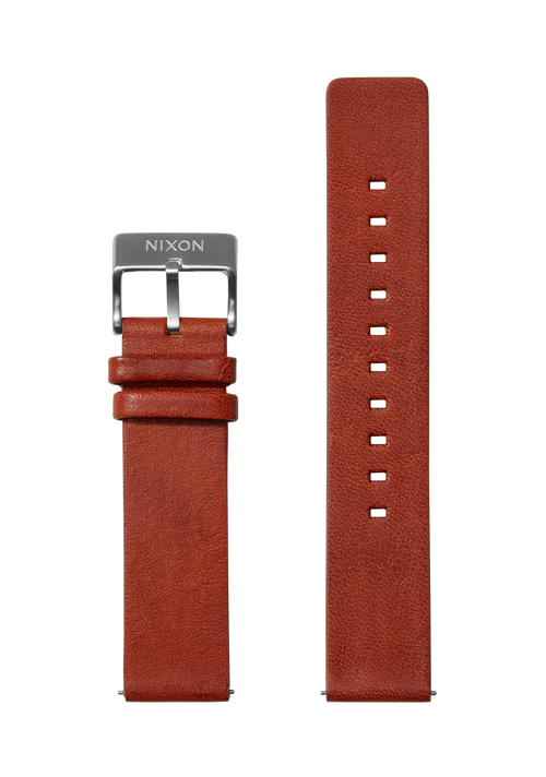 Bracelet en cuir végétal tanné 20mm - Cognac