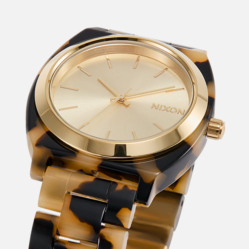 Time Teller Acetate in Tortoise on white background.