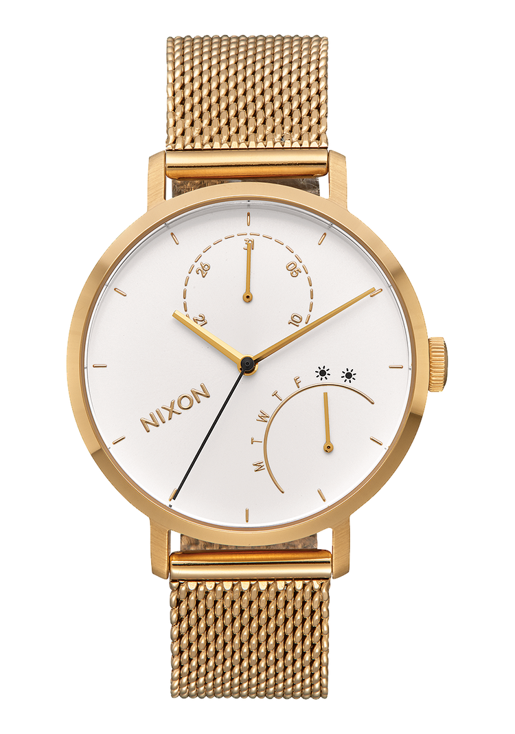 Gold Nixon Clutch Watch