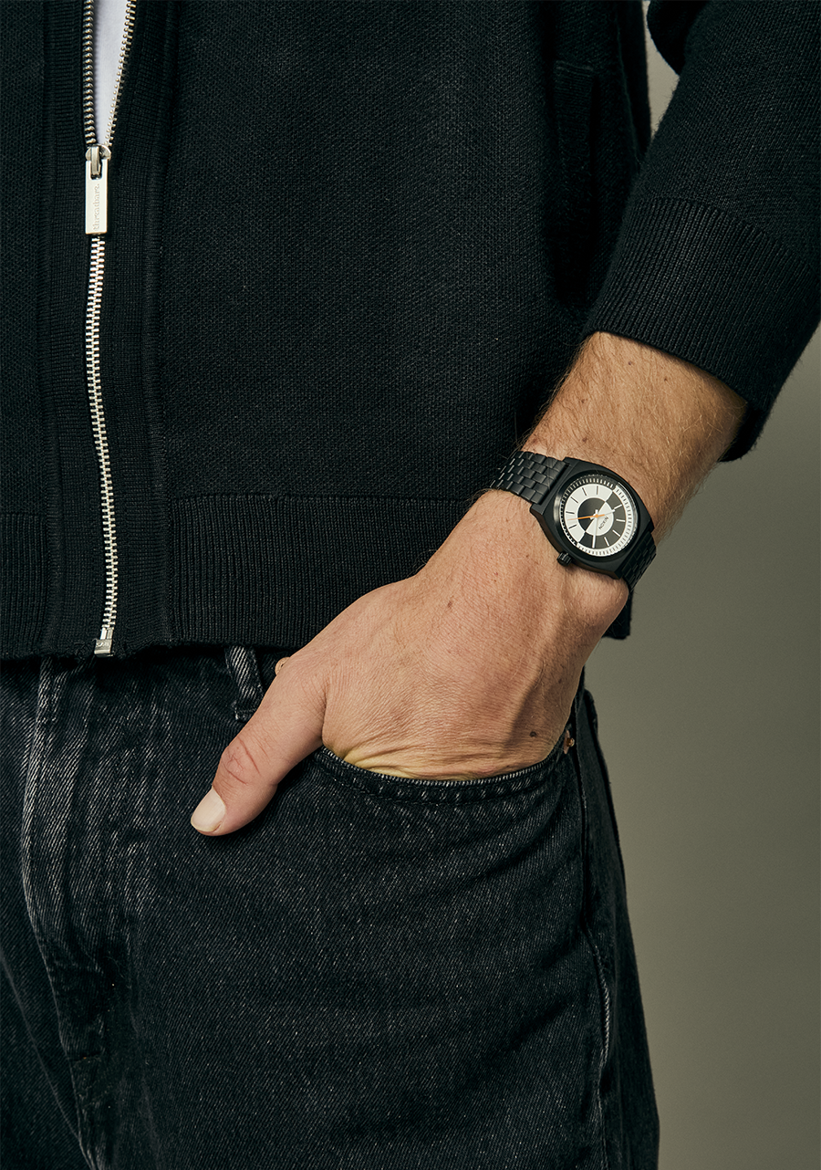 Time Teller - Black / White / Black View 9