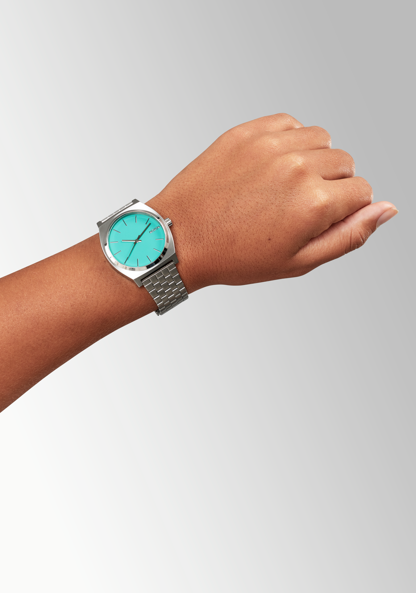 Time Teller Watch | Silver / Turquoise | Unisex – Nixon CA Time Teller Watch | Silver / Turquoise | Unisex – Nixon CA