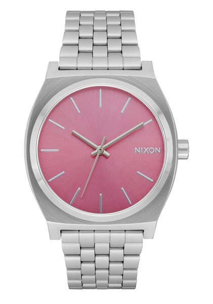 Time Teller Watch | Silver / Pink | Unisex – Nixon CA