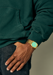 Time Teller - Gold / Turquoise / Gold View 9