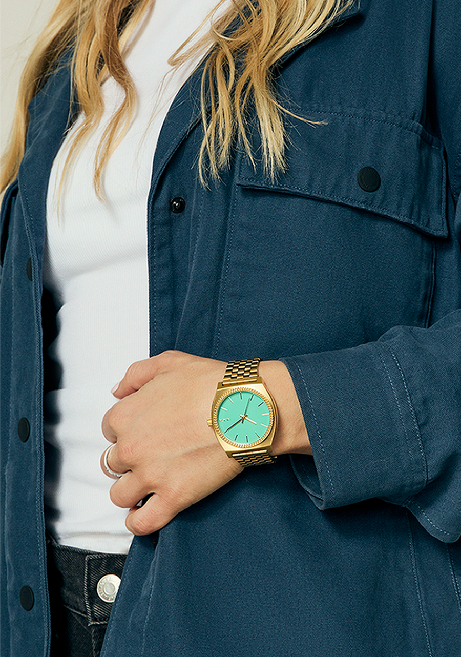 Time Teller - Gold / Turquoise / Gold View 8