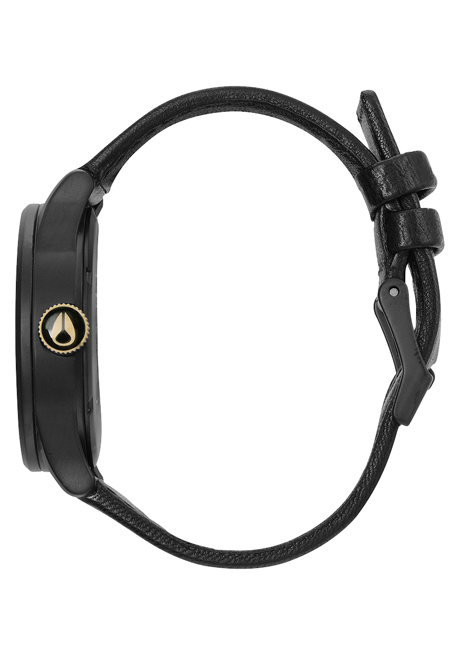 Gold mens discount watch black face