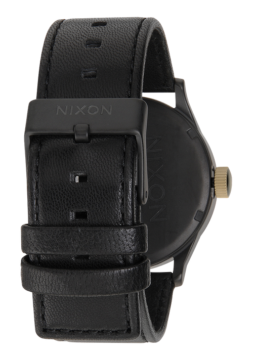 Sentry Leather - Matte Black / Gold