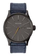 Sentry Leather - Gunmetal / Navy