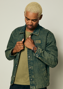 Sentry Leather - Silver / Rosewood / Black View 6