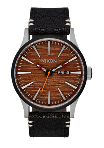 Sentry Leather - Silver / Rosewood / Black View 1