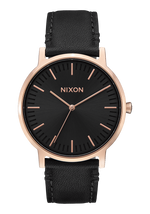 Porter Leather - Rose Gold / Black