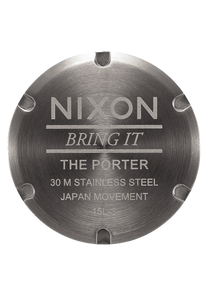 Porter Leather - Gunmetal / White / Brown View 4