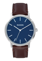 Porter Leather - Navy / Brown