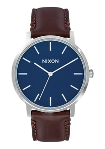 
Porter Leather - Navy / Brown View 1