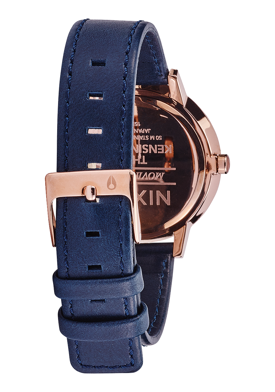 
Kensington Leather - Rose Gold / Navy View 3