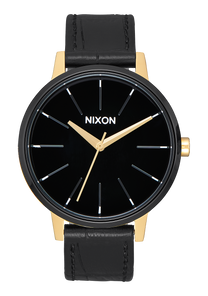 
Nixon Kensington Leather Analog Watch - Gold / Black / White - View 1