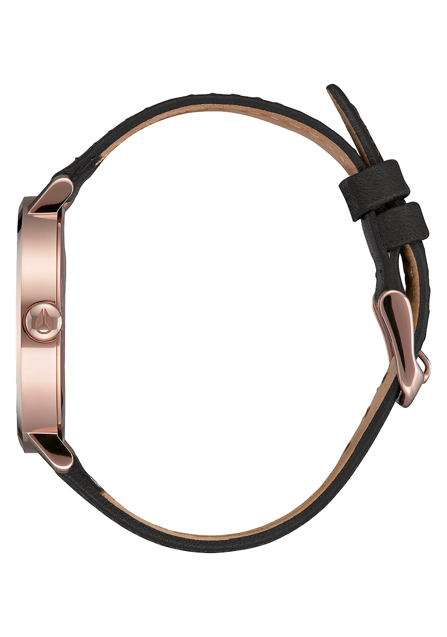 Arrow Leather - Rose Gold / White / Black View 2