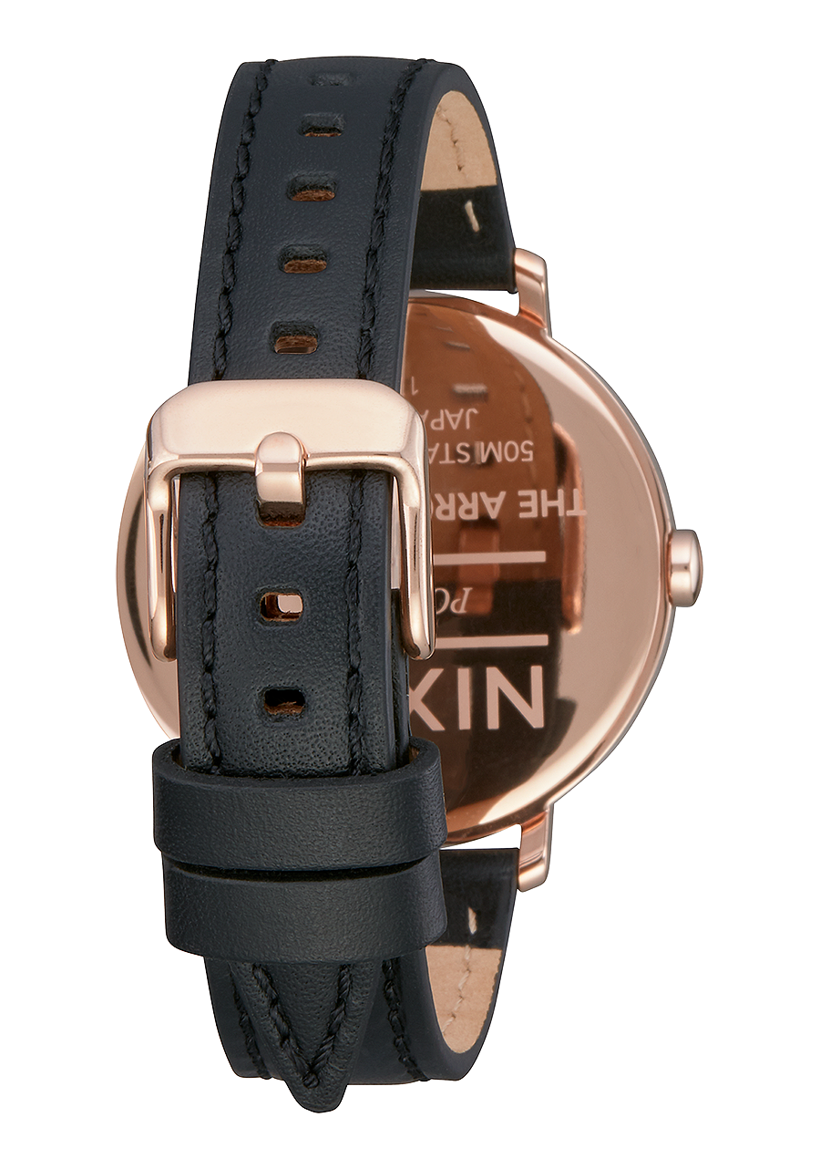 Arrow Leather - Rose Gold / White / Black View 3