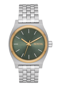 
Nixon Medium Time Teller Analog Watch - Silver / Gold / Agave - View 1