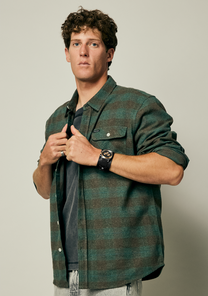 Time Teller Chrono Cuir - Argent / Or Rose / Noir View 6