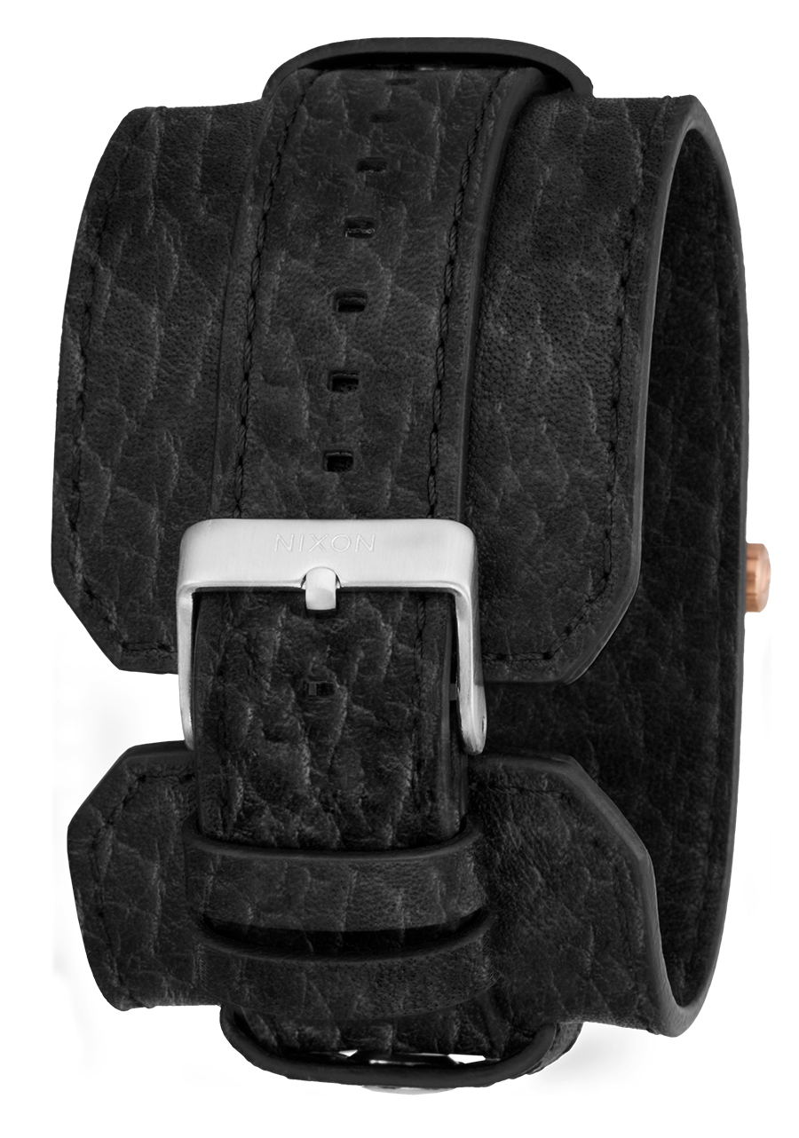 Time Teller Chrono Cuir - Argent / Or Rose / Noir View 4