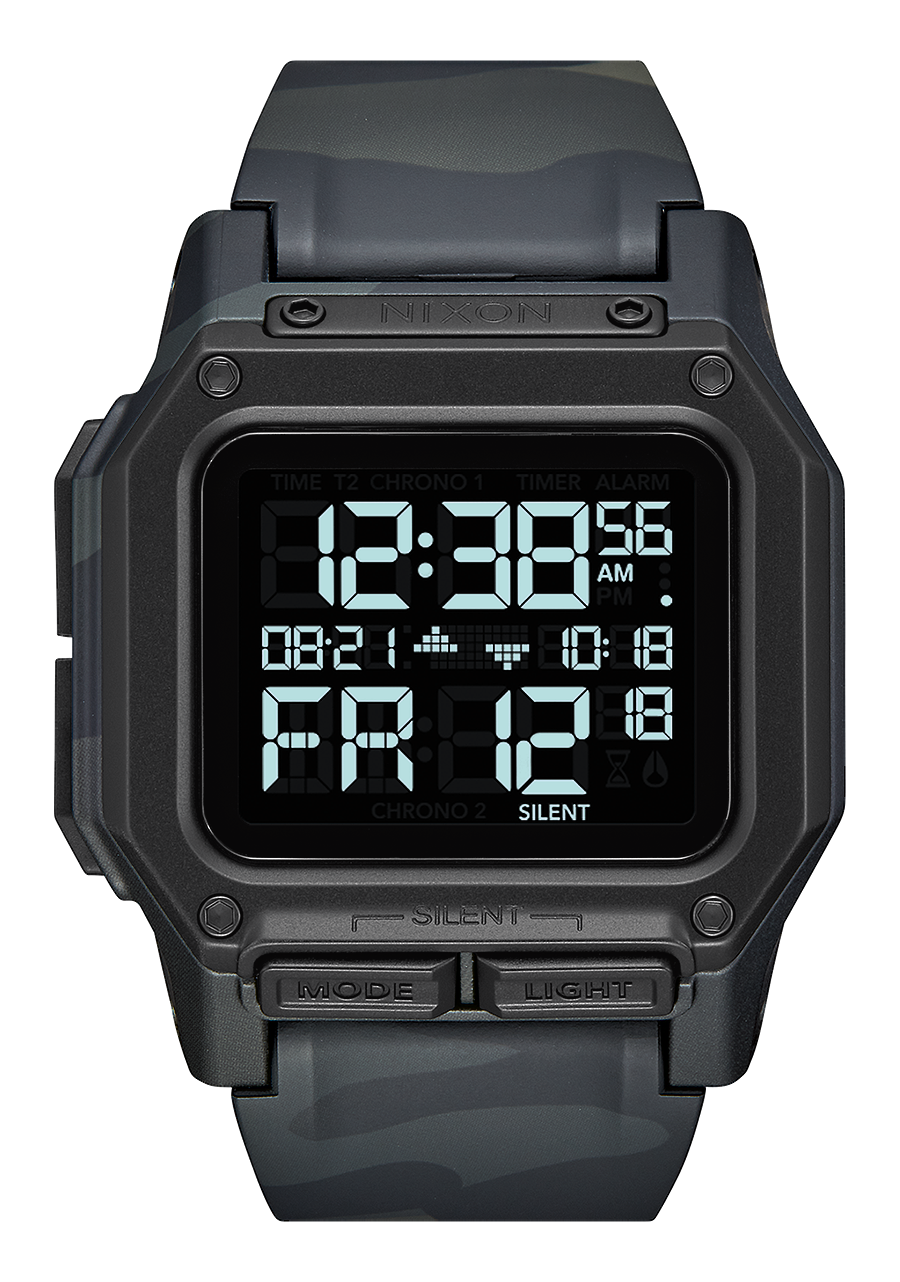 Regulus Watch | Black Multicam | Digital – Nixon CA