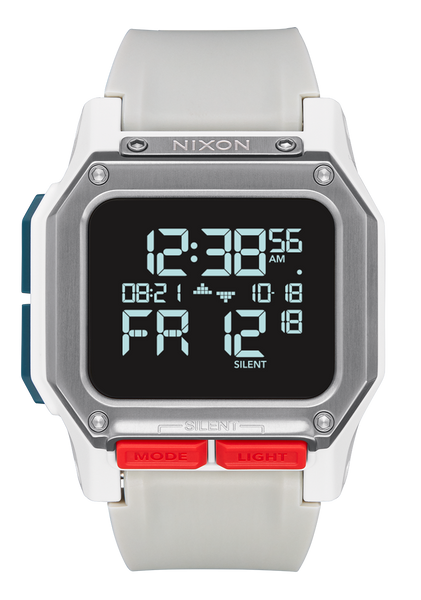 Regulus Watch | White / Gray | Digital – Nixon CA