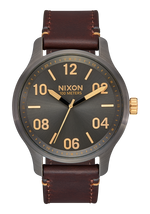 Patrol Leather - Gunmetal / Gold