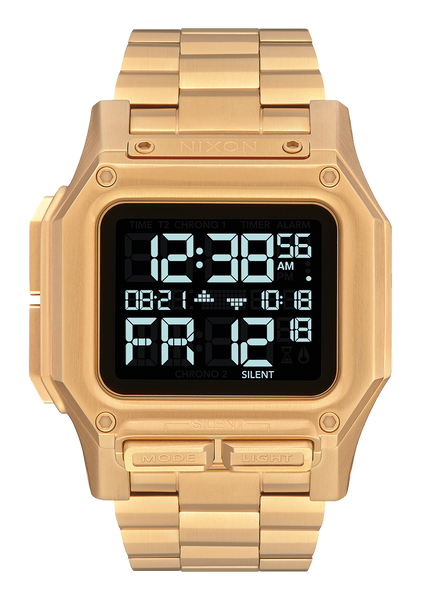Regulus Stainless Steel Watch | All Gold | Digital – Nixon CA Regulus Stainless Steel Watch | All Gold | Digital – Nixon CA