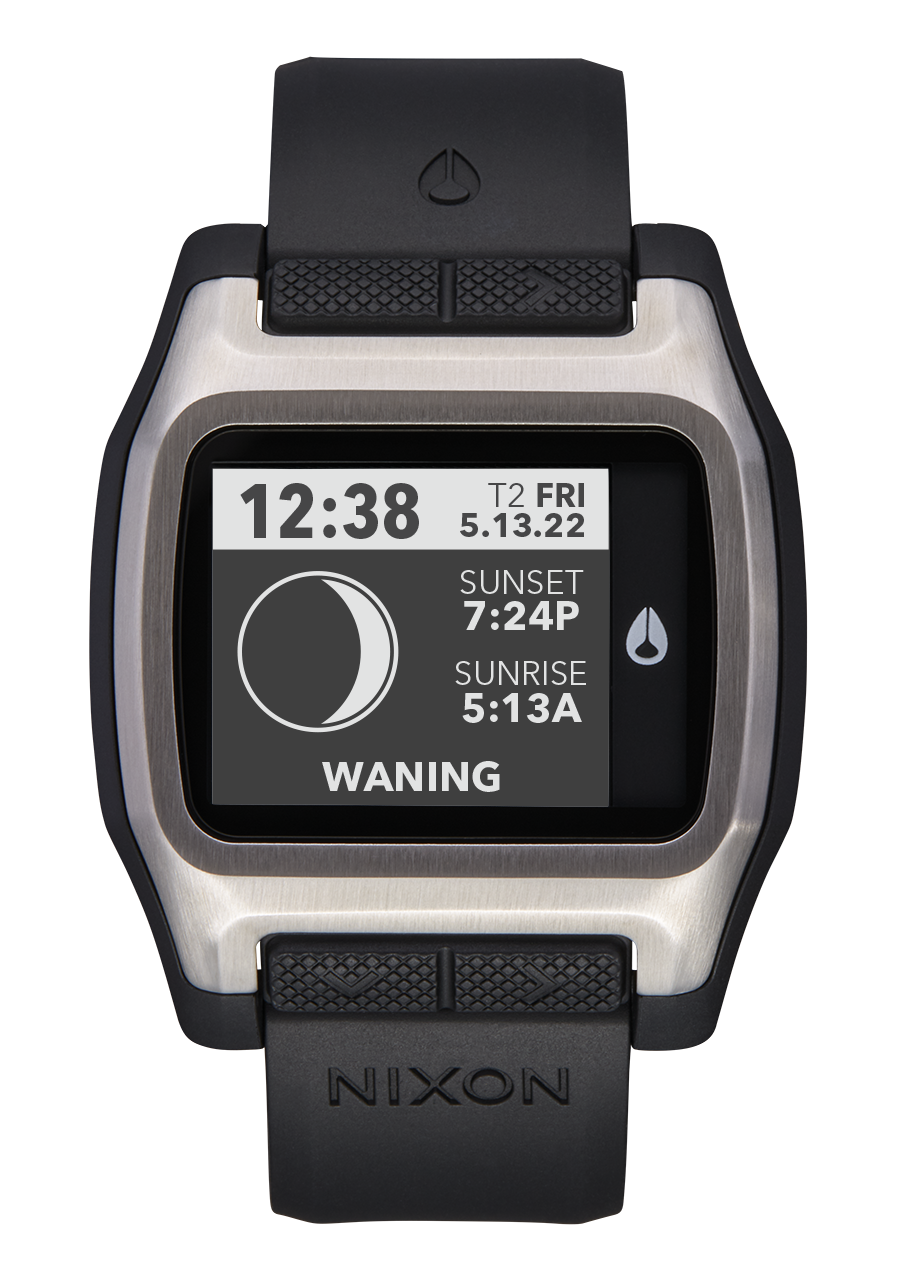 High Tide Watch | Silver / Black | Digital – Nixon CA High Tide Watch | Silver / Black | Digital – Nixon CA