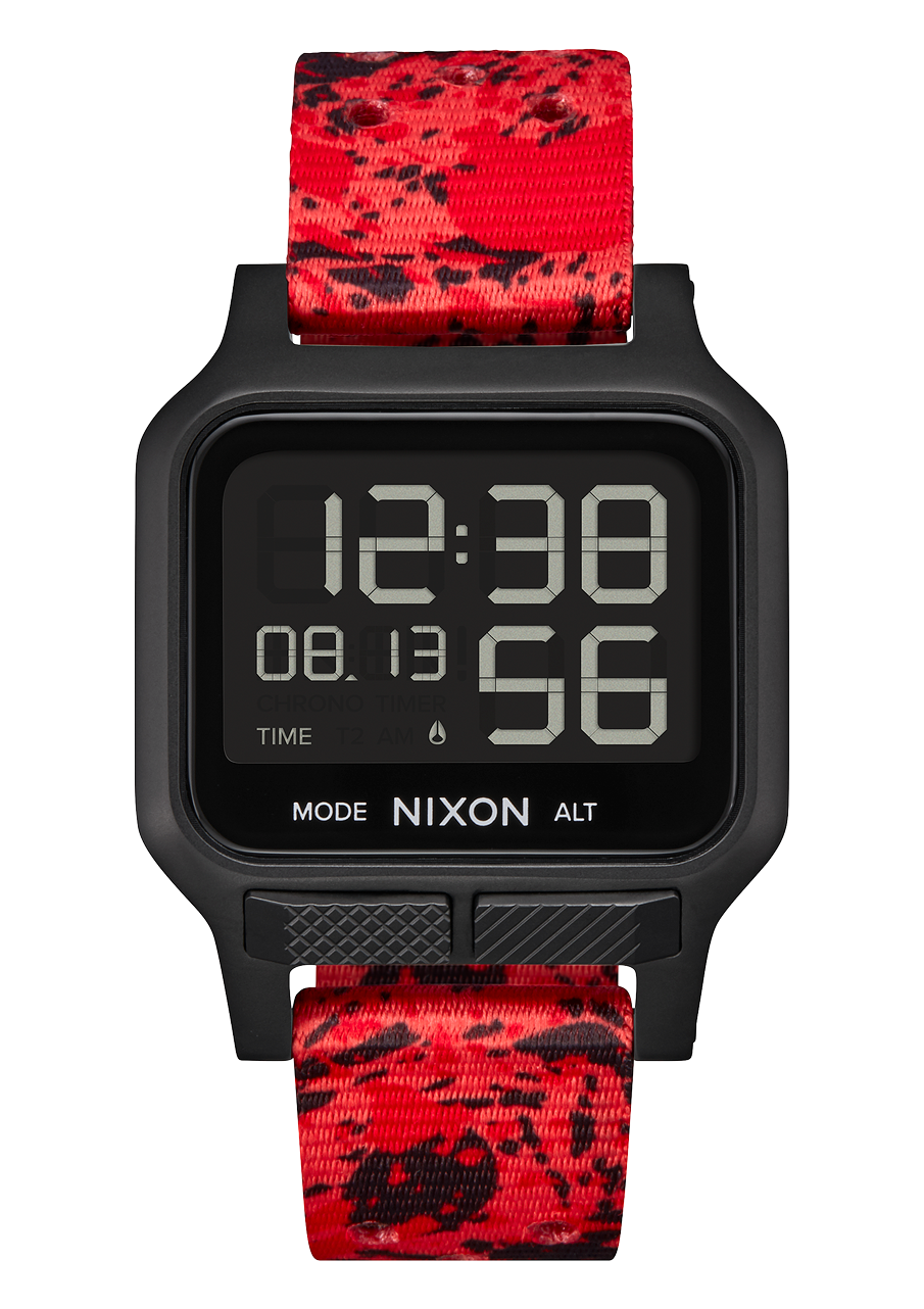 Digital watch 2025 with red digits