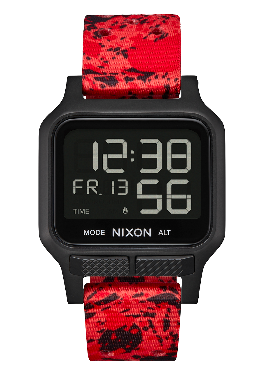 Heat Watch Black Red Digital Nixon CA