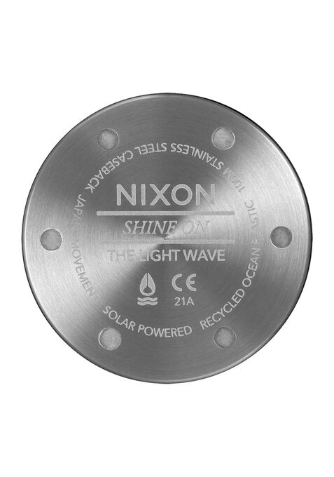 Light-Wave Watch | Gray | Solar-Powered & Eco-Friendly – Nixon CA