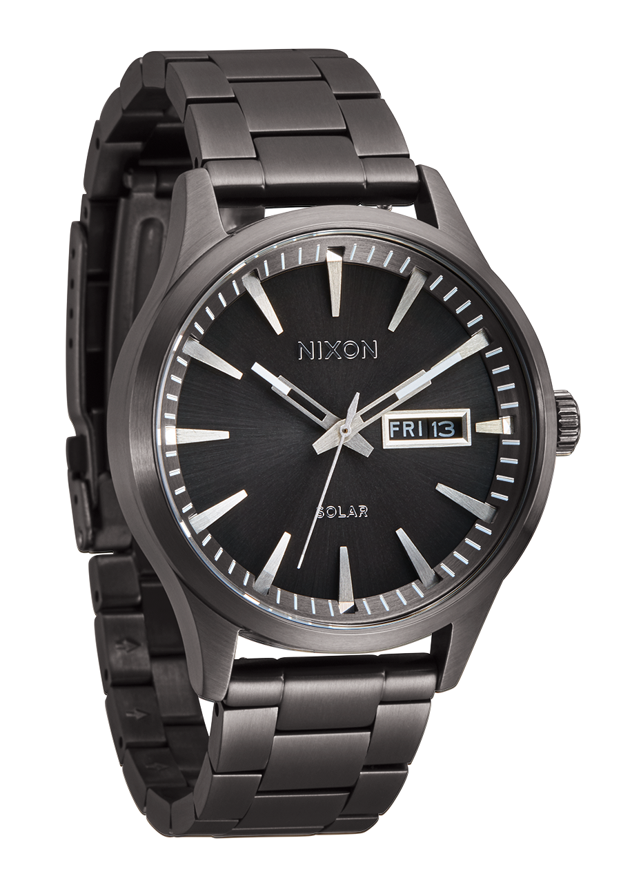 Sentry Solar Stainless Steel watch in Gunmetal