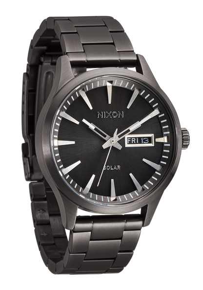 Sentry Solar Stainless Steel watch in Gunmetal View 2