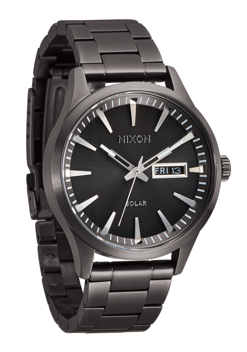 Sentry Solar Stainless Steel watch in Gunmetal