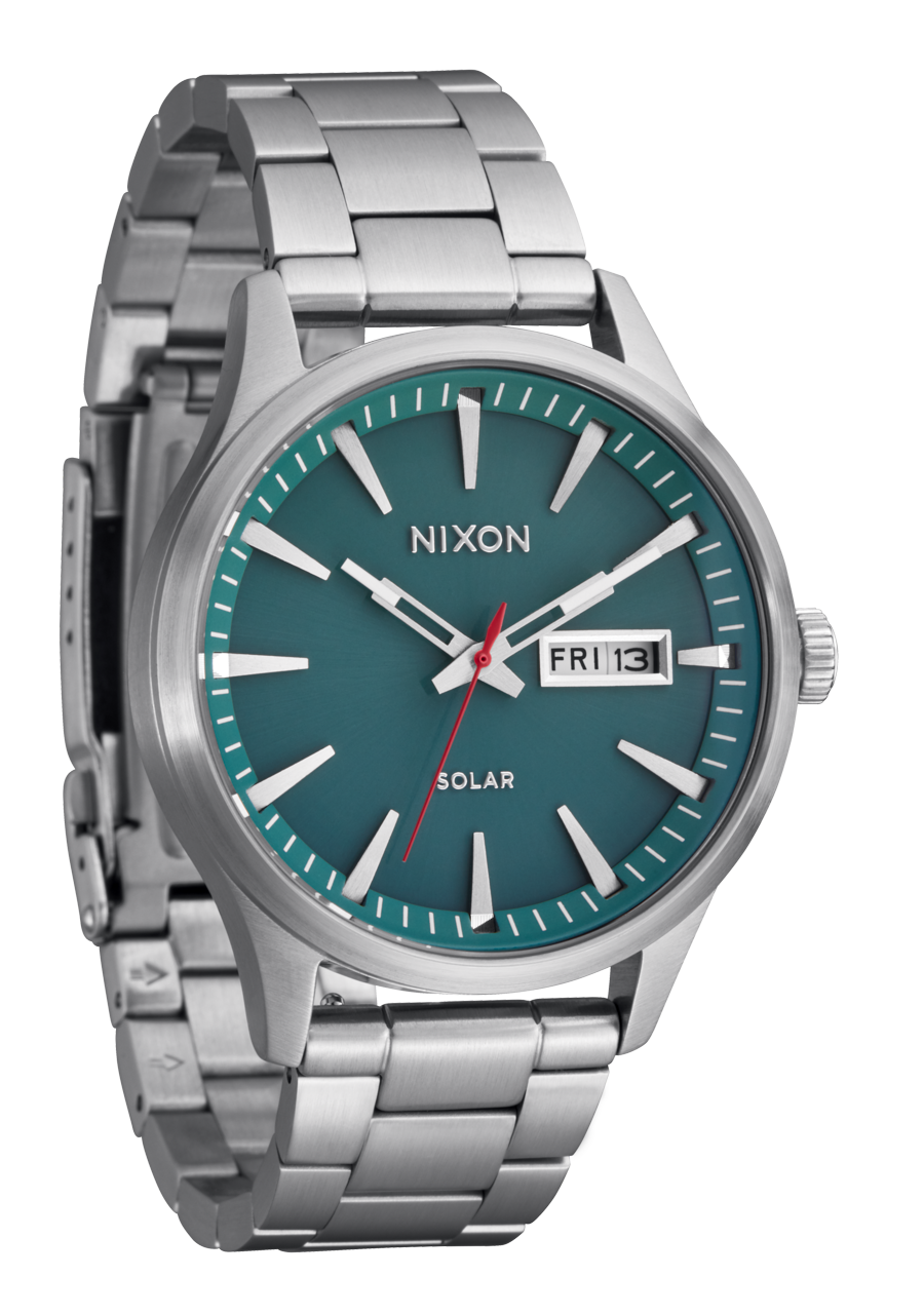 Sentry Solar Stainless Steel Watch | Silver / Jasper | Solar Sentry Solar Stainless Steel Watch | Silver / Jasper | Solar